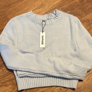 Garage Women's Soft Blue Crew Neck Sweater